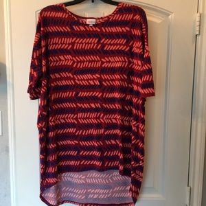 LuLaRoe Red, Blue Tunic